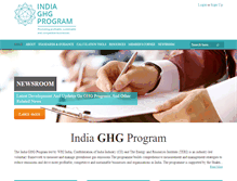 Tablet Screenshot of indiaghgp.org